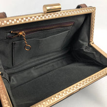 Load image into Gallery viewer, 1940s 1950s Chocolate Brown Corde Style Handbag
