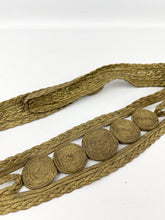 Load image into Gallery viewer, Exceptionally Beautiful Original 1930's Gold Lame Belt - Plaited with Swirls - Waist 29 30