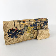 Load image into Gallery viewer, 1930s 1940s Leather Tourist Clutch Bag with Matching Coin Purse