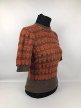 Load image into Gallery viewer, Reproduction 1940s Victory Jumper in Autumnal Shades - B34 36 38