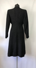 Load image into Gallery viewer, Original 1930s Inky Black Boucle Wool Belted Coat - Bust 36 38