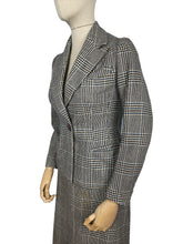 Load image into Gallery viewer, Wounded But Wearable Original 1930's Blue, Brown and Cream Check Suit - Bust 32 33