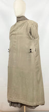 Load image into Gallery viewer, Original 1930s 1940s Brown and Cream Houndstooth Check Three Way Coat - Bust 38 40 42