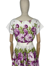 Load image into Gallery viewer, Original 1950's St Michael Floral Belted Summer Dress - Bust 40