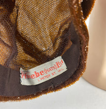 Load image into Gallery viewer, Charming 1970s Does 1930s Rust Coloured Cap with Bow Trim - Deco Detailing *