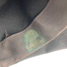 Load image into Gallery viewer, Original Late 1930s or Early 1940s Two Tone Brown Felt Hat with Grosgrain Trim