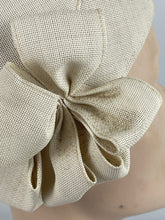 Load image into Gallery viewer, Original 1920's 1930's Fine Straw Cloche Hat in Cream - Perfect For Summer