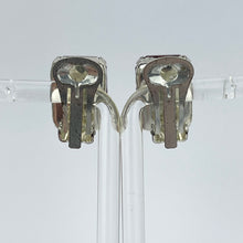 Load image into Gallery viewer, Vintage Cherry Red Glass Silver-tone Clip-On Earrings