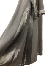 Load image into Gallery viewer, Wounded but Wearable 1920s 1930s Black Coat with Statement Button and Satin Trim - Bust