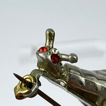 Load image into Gallery viewer, Adorable Little Clear Paste Set Snail Brooch with Red Paste Eyes
