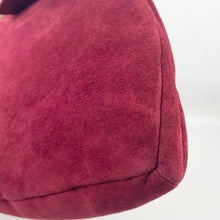 Load image into Gallery viewer, Original 1940's Burgundy Suede Set of Bag and Matching Gloves