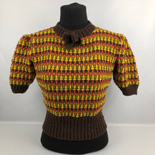Load image into Gallery viewer, Reproduction 1940s Jumper and Matching Turban Set - B38 40 42