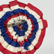 Load image into Gallery viewer, Original 1930's King George VI Coronation Rosette Pin - Patriotic Pin