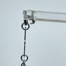 Load image into Gallery viewer, Original 1930's Chrome Bar Brooch with a Little Red Airedale Terrier Hanging in a Disc