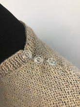 Load image into Gallery viewer, Reproduction 1930s Hand Knitted Jumper in Oatmeal - B34 36