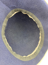 Load image into Gallery viewer, Original 1940s Blue and Grey Two Tone Felt Hat with Felt Trim - AS IS