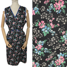 Load image into Gallery viewer, Original 1940's Volup Floral Cotton Apron - Would Make A Great Summer Dress - Bust 40 42 44