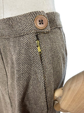 Load image into Gallery viewer, Original 1930's Stylish Dark Brown and Light Brown Tweed Walking Suit - Bust 38
