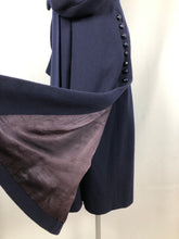 Load image into Gallery viewer, Exceptional 1940s French Navy Coat with Balloon Sleeves - Bust 36