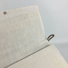 Load image into Gallery viewer, Vintage White Velvet Evening Bag with Metallic Gold Embroidery
