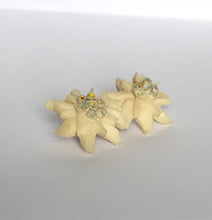 Load image into Gallery viewer, Vintage Carved Double Edelweiss Tourist Brooch