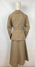 Load image into Gallery viewer, Reproduction Volup 1930s Brown Check Belted Walking Suit for a 44-36-46
