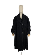 Load image into Gallery viewer, Original 1930's True Volup Inky Black Faux Fur Teddy Bear Coat by Corby - Bust 48*