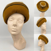 Load image into Gallery viewer, Fabulous Vintage 1950s or 1960s Edna Wallace Paris Inspired Frenchie Hat
