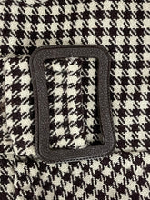 Load image into Gallery viewer, Original 1930s 1940s Brown and Cream Houndstooth Check Three Way Coat - Bust 38 40 42