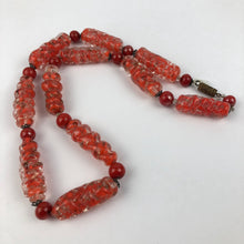 Load image into Gallery viewer, Vintage Red Glass Necklace