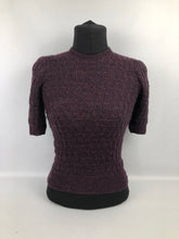 Load image into Gallery viewer, 1940s Reproduction Patterned Knit in Pure Wool - bust 32" 33"