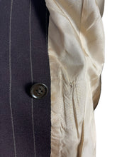 Load image into Gallery viewer, Original 1940’s CC41 Dark Brown Pinstripe Jacket - Beautifully Tailored Piece - Bust 36 37