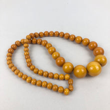 Load image into Gallery viewer, 1940s Egg Yolk Yellow Bakelite Necklace