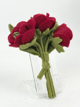 Load image into Gallery viewer, 1940's Felt Flower Poppy Corsage - Pretty Posy Brooch