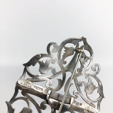 Load image into Gallery viewer, Edwardian Hallmarked Silver Sash Pin Made in 1908 - Originally a Nurses Buckle
