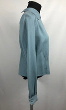 Load image into Gallery viewer, Original 1940s CC41 Blue Wool Blouse by Etam- B36 38