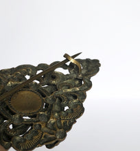 Load image into Gallery viewer, Vintage Czech Brooch with Colourful Paste