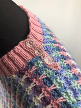 Load image into Gallery viewer, Reproduction 1940s Waffle Stripe Jumper Knitted from a Wartime Pattern - B38 40 42