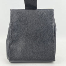 Load image into Gallery viewer, Original 1930's Dark Blue Faux Leather Bag with Silver Tone Clasp