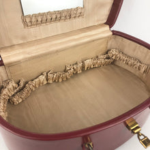 Load image into Gallery viewer, Original 1950s Red Faux Leather Vanity Case - Fabulous Box Bag