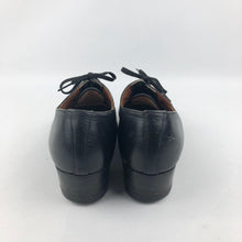 Load image into Gallery viewer, CC41 1940s Black Leather Walking Shoes - UK 3.5