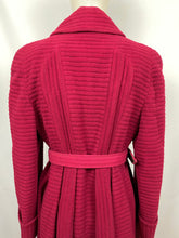 Load image into Gallery viewer, Original 1940s Double Breasted Burgundy Red Belted Coat by Barnett-Hutton - Bust 36 37 38