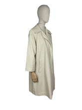 Load image into Gallery viewer, Original 1950's Cream Textured Cotton Lightweight Summer Coat - Bust 40