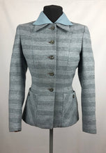 Load image into Gallery viewer, Original 1940s CC41 Stripe Wool Sports Jacket by Brenner - B34