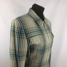 Load image into Gallery viewer, Vintage Zip Front Jacket in Green, Yellow and Navy Check - B38 40