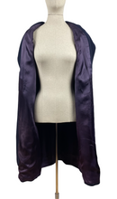 Load image into Gallery viewer, Original 1930s Navy Wool Coat with Beautiful Deco Buttons - Bust 34 36