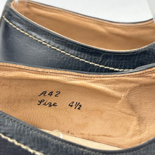 Load image into Gallery viewer, 1940's 1950's Black Leather Lace Up Shoes with Crepe Soles - UK 4.5 *