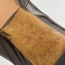 Load image into Gallery viewer, Original 1920s or 1930s Brown Leather Shoes with Beaded Trim - UK Size 6 6.5