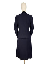 Load image into Gallery viewer, Original 1940's Dark Blue Single Breasted Wool Suit by Marcus of London - Bust 36 38