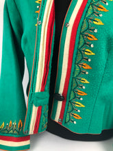 Load image into Gallery viewer, 1930s Tyrolean Style Felt Embroidered Cropped Jacket - B40 42